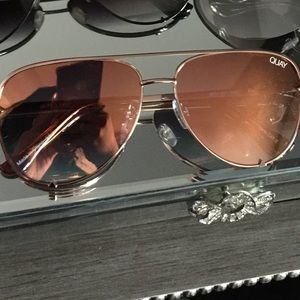High key Mini copper fade quay sunglasses
